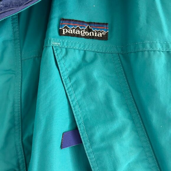 Patagonia 90s Jacket/Coat Blue Mens Medium Rare Waterproof Parka SZL Vintage - Picture 3 of 7